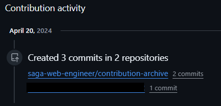 リポジトリ削除後に2024-04-20のコミット履歴にcontribution-archiveが残っている